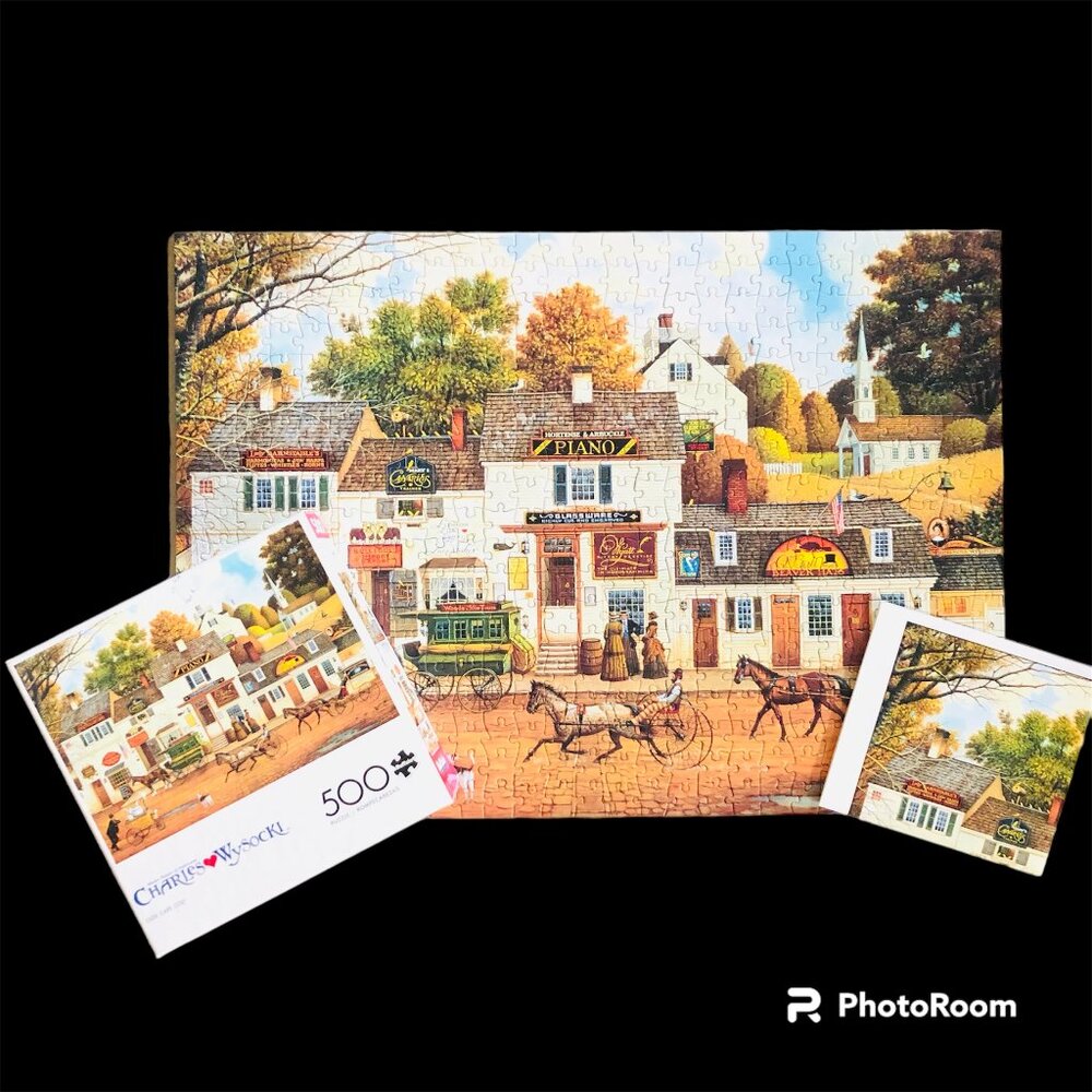 COMPLETE Charles Wysocki Olde Cape Cod 500 Pc Puzzle New England Cottagecore